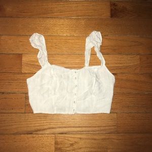 White crop top